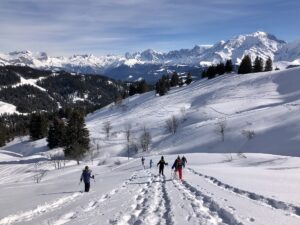 Randonnée raquettes-megeve